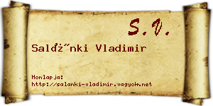 Salánki Vladimir névjegykártya